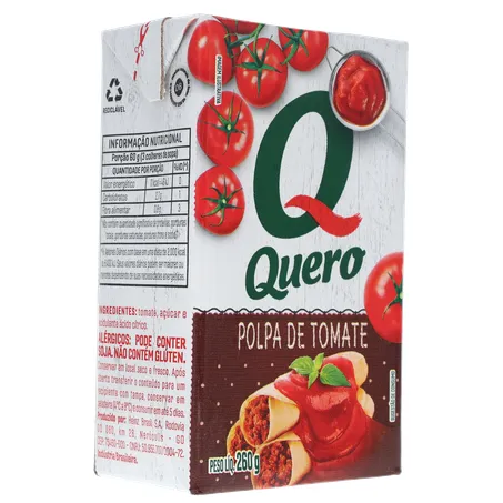 Polpa de Tomate Quero Caixa 260gr 360-32