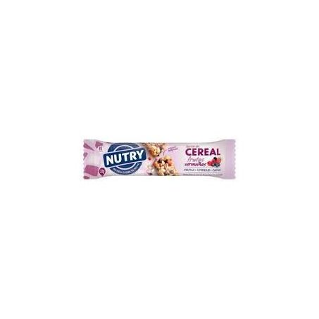 Barra De Cereal Nutry Frutas Vermelhas e Cookies 22g 
 