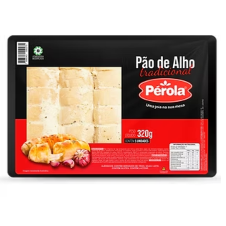 PAO DE ALHO 320GR PEROLA TRADICIONAL
