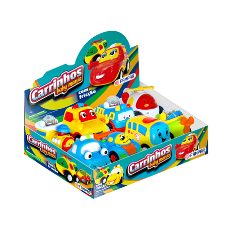 Brinquedo Fampar Carrinhos Pintados 