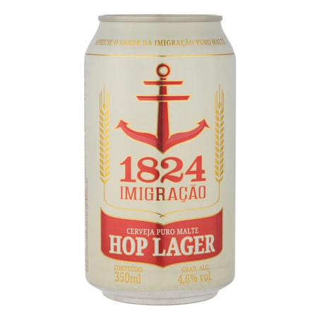 Cerveja Imigração Hop Lager Lata 350ml 