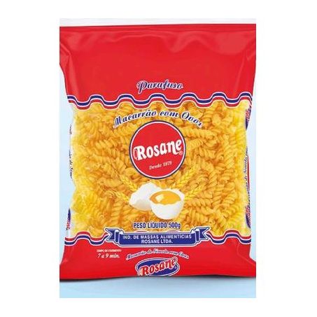 Massa c/ovos parafuso rosane 500g