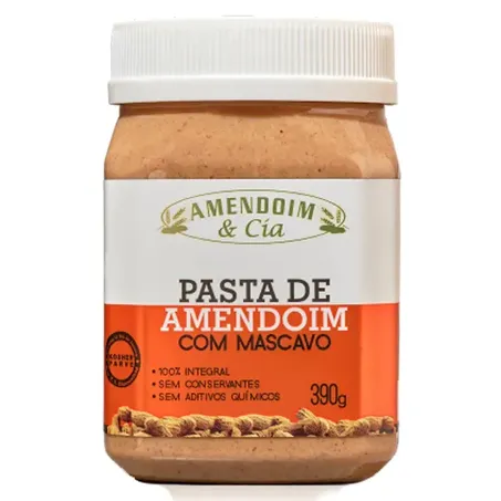 CREME DE AMENDOIM C/MASCAVO PT390GR AMENDOIM E CIA