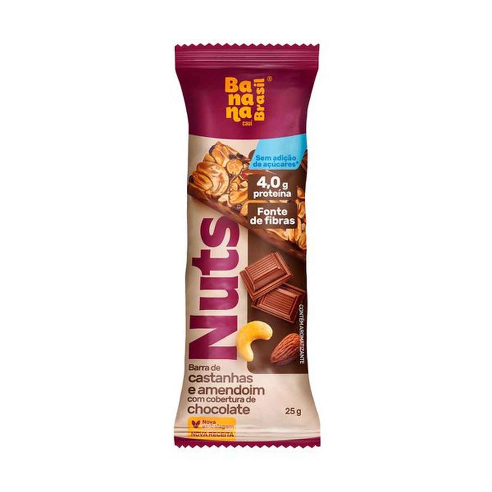 Barra Nuts Bar Castanha Chocolate 25g