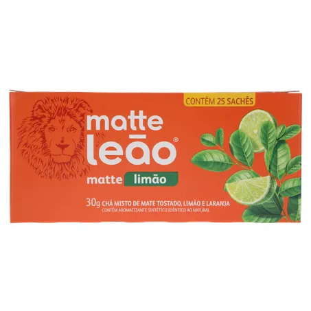 Chá Matte Leão Limão Sachê 25UN