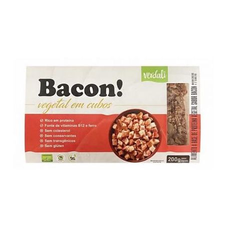 Bacon Vegetal em Cubos Sem Glúten 200g