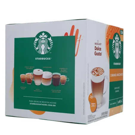 CAFÉ CÁPSULAS STARBUCKS CARAMEL MACCHIATO C/10 UN 360-30