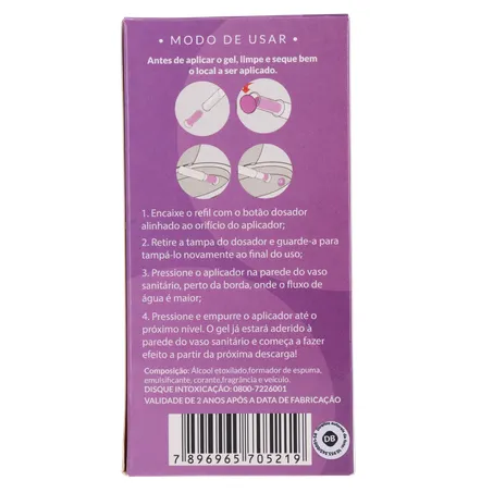 Gel adesivo sanitário sani all lavanda refil 37g 360-2