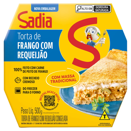 Torta Sadia 500g - Frango com Requeijão