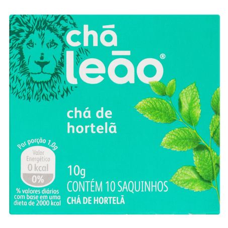 CHA LEAO FUZE HORTELA 10 SAQUI  10G