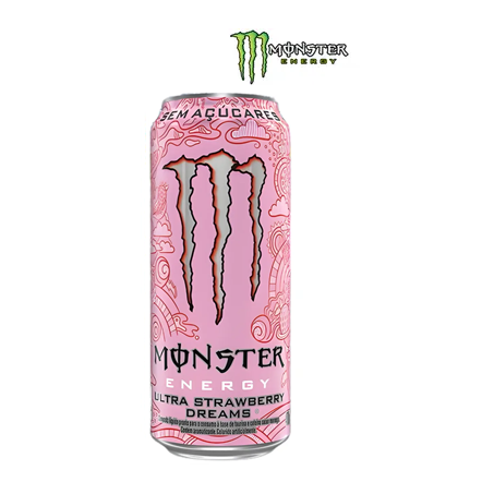 ENERGÉTICO MONSTER STRAWBERRY ZERO 473ML MORANGO