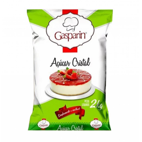 Acucar cristal 2kg gasparin un