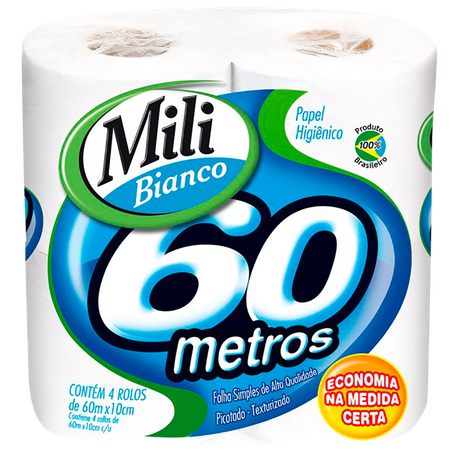 Papel higienico mili bianco 4x60mt