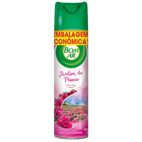 ODORIZANTE BOM AR AEROSOL FLOR PÊONIA 360ML