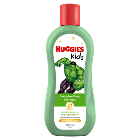 Shampoo Huggies Kids 360ml - Hulk - Nutrição