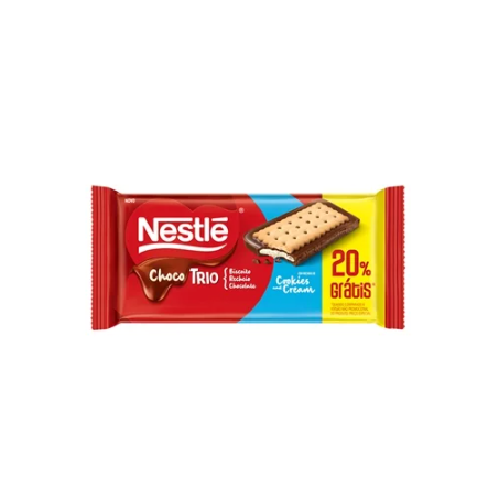 CHOC.NESTLE CHOCOTRIO 90G AO leite 20% gts