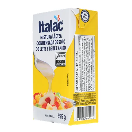 Mistura láctea condensada Italac soro de leite 395g
 360-5
