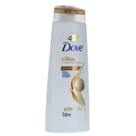 Shampoo Dove Nutrição + Fusão de Óleos Squeeze 200ml 360-34