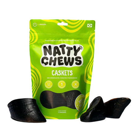 Petisco Natty Chews Caskets Sabor Natural para Cães