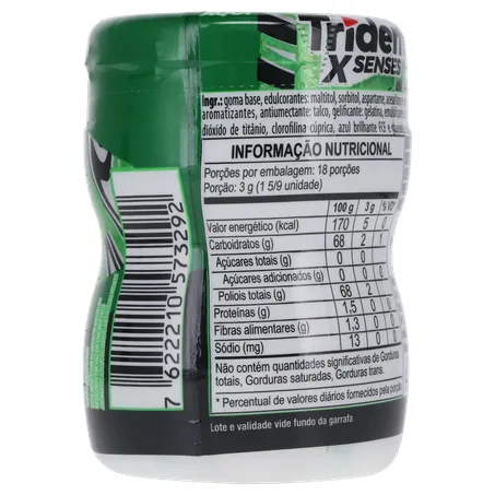 GOMA MASCAR TRIDENT GARRAFA SPEARMINT 54G 360-14