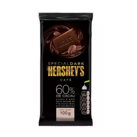 Choc Barra Hersheys Dark 85g 60% Cafe