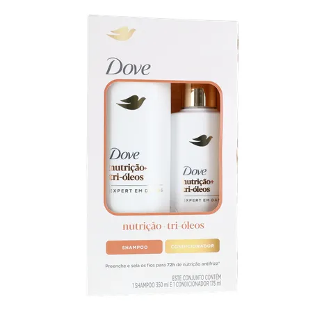 KIT DOVE SH 350ML + COND 175ML NUT + TRI OLEOS 360-35