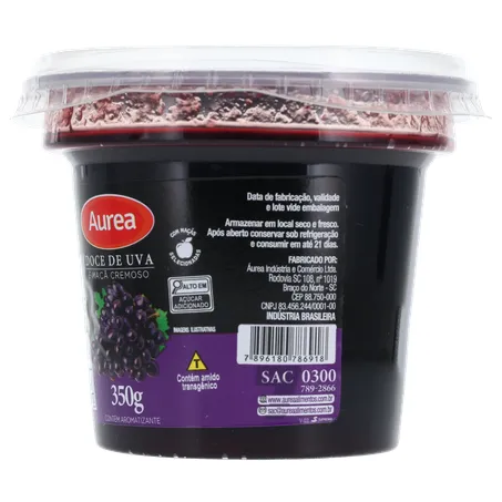 DOCE DE FRUTAS AUREA UVA E MAÇA 350G 360-5