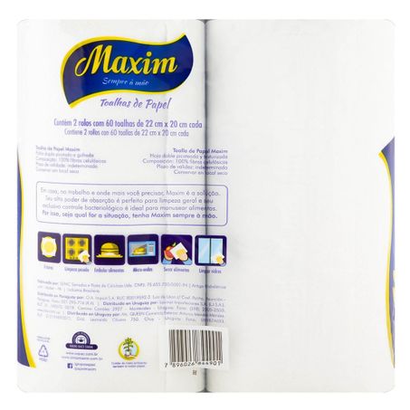 TOALHA PAP MAXIM COZINHA FOL DUPL PT.2UN 360-3