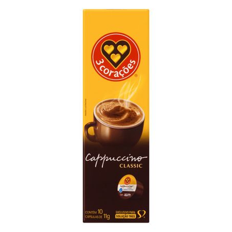 CAPPUCCINO EM CÁPSULA CLASSIC 3 CORAÇÕES