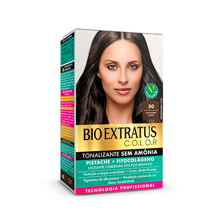 Kit tonalizante bio extratus sem amônia castanho claro 50