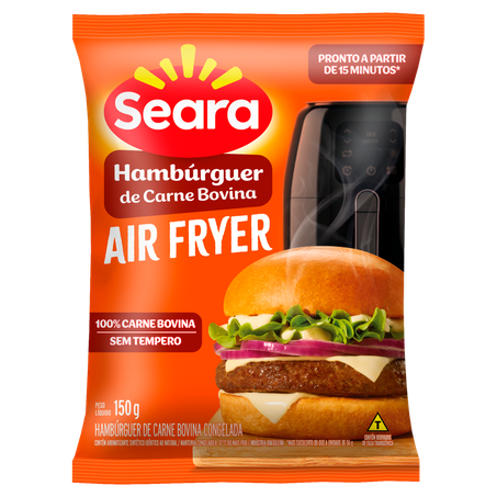 Hambúrguer de Carne Bovina Seara Air Fryer Pacote 150g