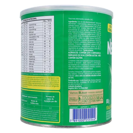 COMPOSTO LÁCTEO NESTONUTRI LATA 800G 360-25
