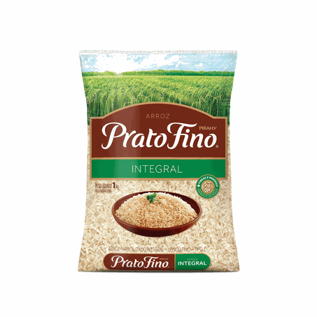 Arroz Prato Fino Integral 1kg 
 