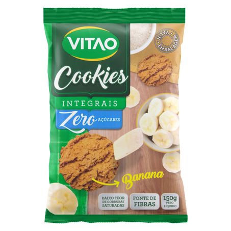 Biscoito Cookie Integral Banana Zero Açúcar Vitao