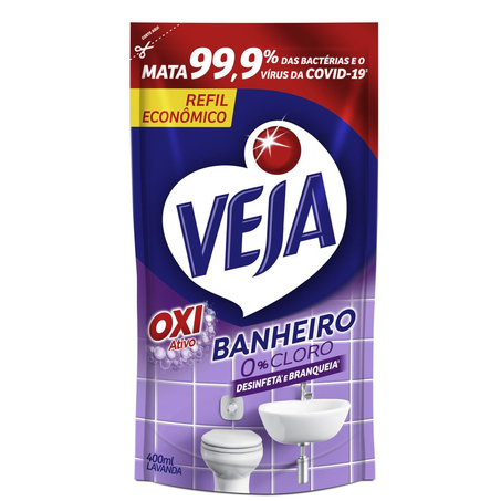LIMPADOR VEJA BANHEIRO ANTIBAC LAVANDA SC 400ML