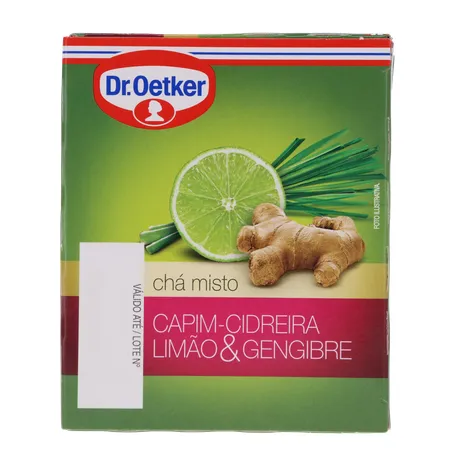 Chá Dr Oetker Cidreira e Limão/Gengibre C/10 Sachês 360-1