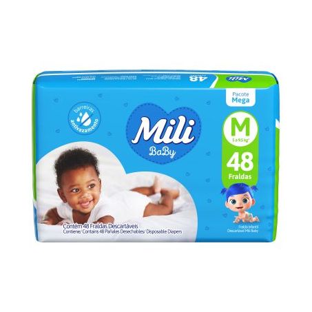 Fralda Desc Mili 42un Baby Mega M