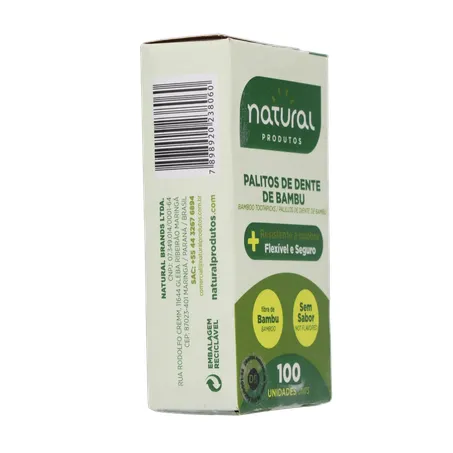 Palito dental natural bambu 100un 360-12