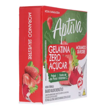 Gelatina Apti Zero Morango Embalagem 12G 360-30