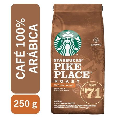 Café starbucks® 250g pike place torrado e moido