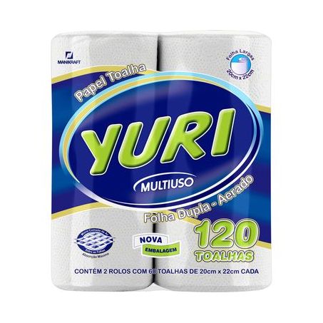 Papel Toalha Yuri 120 Toalhas