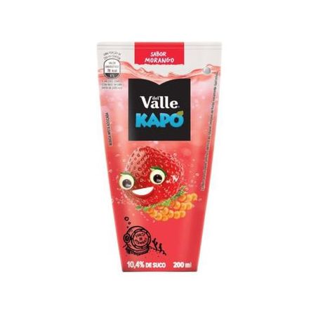 Refresco Adoçado Del Valle Kapo Sabor Morango Caixa 200ml