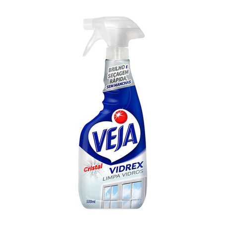 Limpador Veja Vidros Cristal Vidrex 500Ml