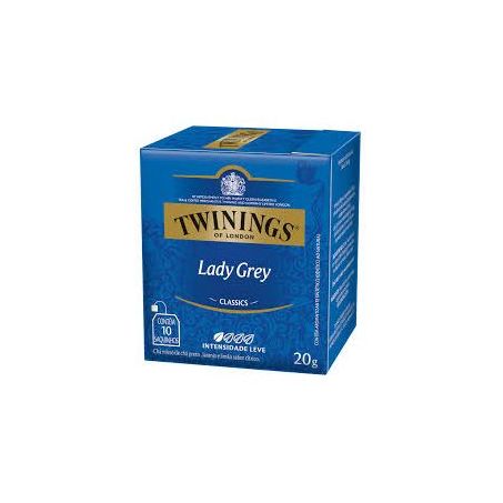 CHA TWININGS PRETO LADY GREY 20G