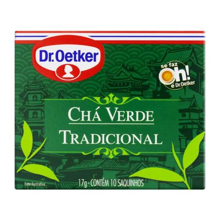 Chá Verde Dr Oetker Tradicional Caixa com 10un - 17gr