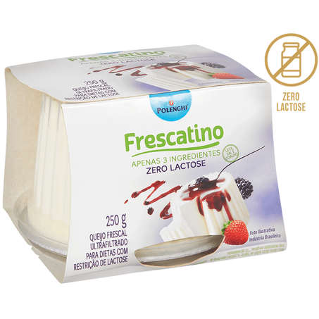 QUEIJO MINAS FRESCATINO ZERO LACTOSE 250G
