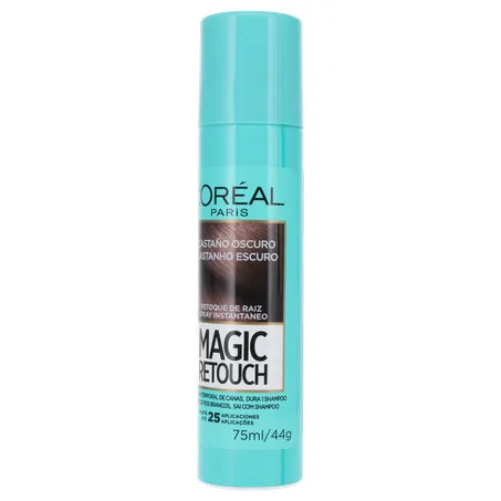 Retoque de Raíz L'Oréal Paris Castanho Escuro Frasco Spray 75ml 360-3