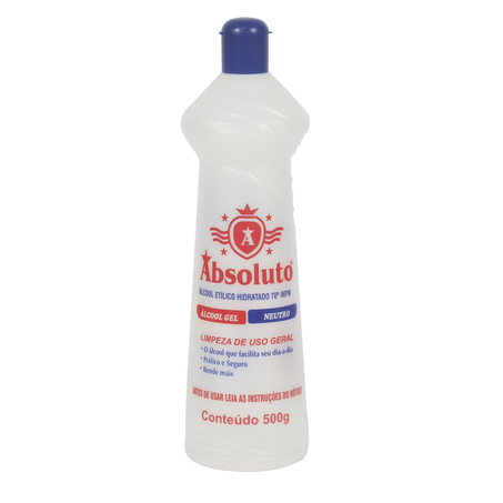 ÁLCOOL GEL ABSOLUTO 70°INPM 500G
