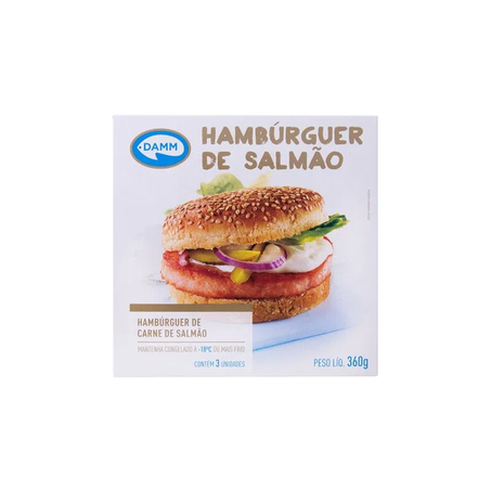 HAMBURGUER DE SALMAO DAMM 360G