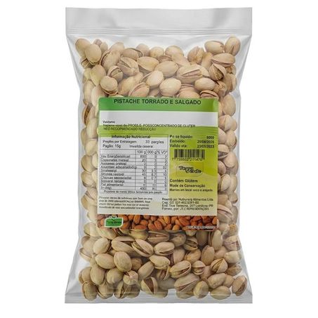 PISTACHE TORRADO E SALGADO 500G